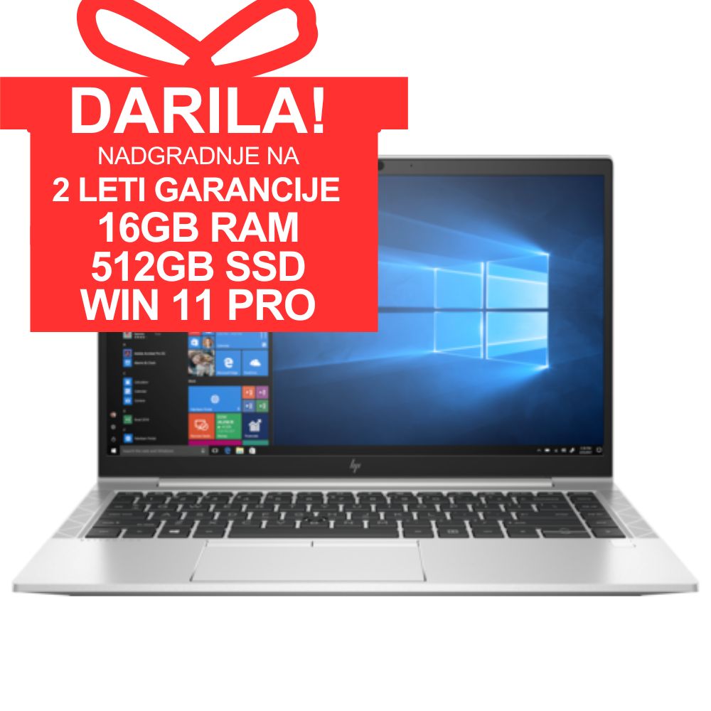 Prenosni računalnik HP Elitebook 840 G7, Intel Core i5 10210U, 1.60 GHz, 8 GB RAM, 256GB SSD, 14"FHD (1920 x 1080), Intel UHD Graphics, Webcam, Windows, Refurbished