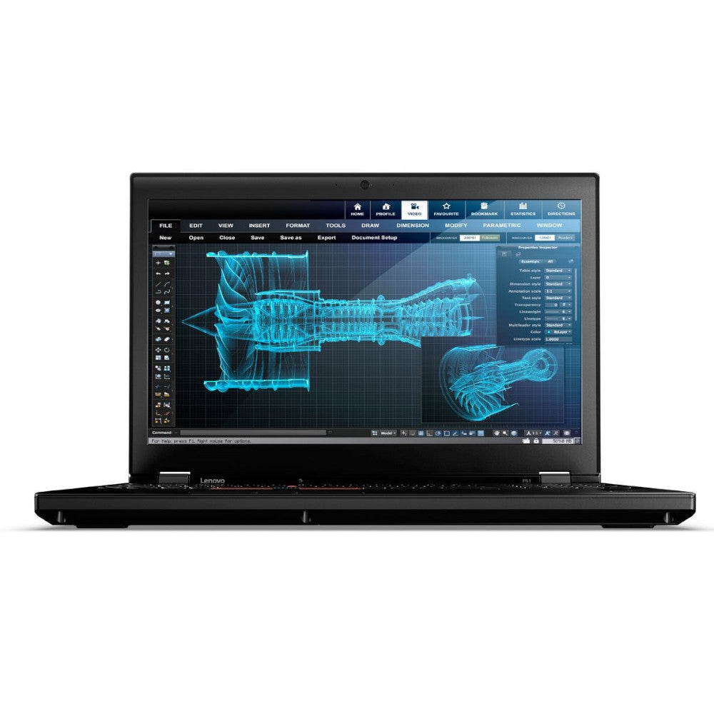 Mobilna delovna postaja Lenovo ThinkPad P72, Intel Core i7 8850H, 2.60 GHz, 32 GB RAM, 1TB SSD, 17.3"FHD (1920 x 1080), NVIDIA Quadro P3200 6GB, Webcam, Windows, Refurbished