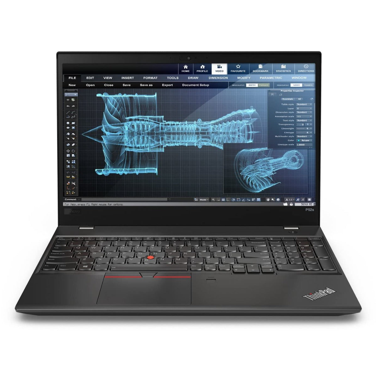 Mobilna delovna postaja Lenovo ThinkPad P52, Intel Core i7 8850H, 2.60 GHz, 32 GB RAM, 1TB SSD, 15.6"FHD (1920 x 1080), NVIDIA Quadro P1000 4GB, No Webcam, Windows, Refurbished