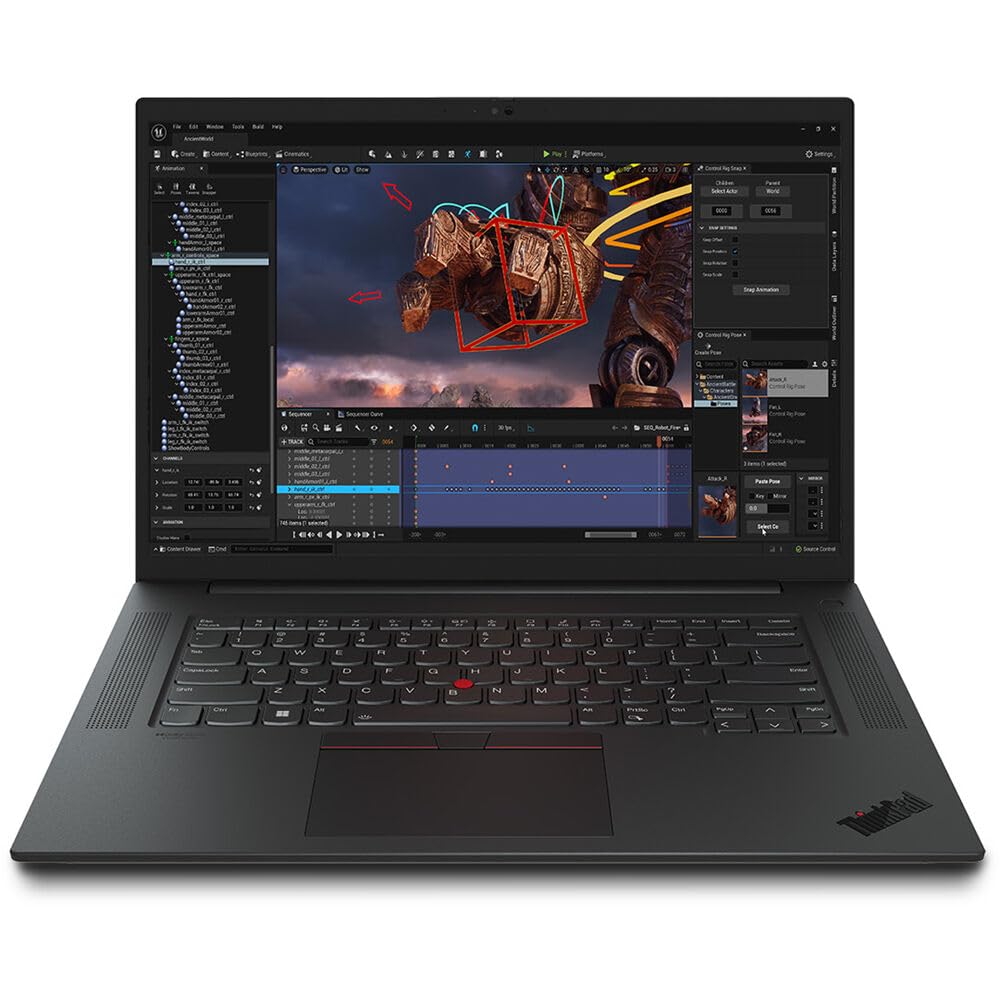 Mobilna delovna postaja Lenovo ThinkPad P1 GEN6, Intel Core i9 13900H, 2.60 GHz, 64 GB RAM, 1TB SSD, 16"WQXGA (2560 x 1600), NVIDIA GeForce RTX 4090 (16GB GDDR6), Webcam, Windows, Refurbished