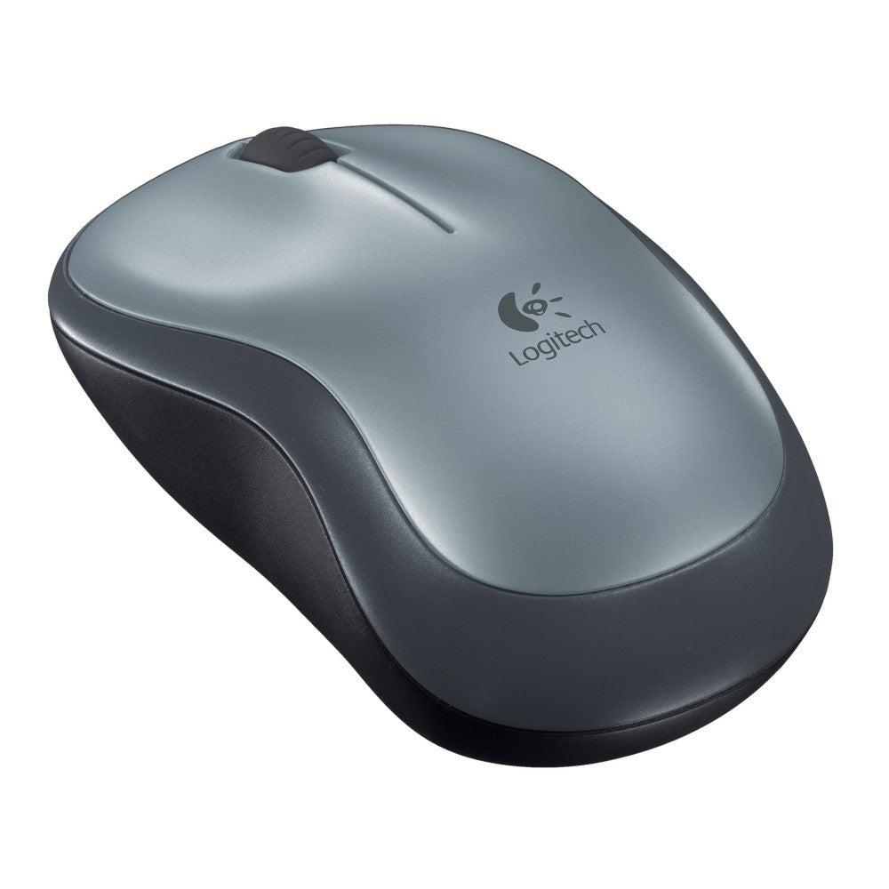 Miška Logitech M185 Wireless, nano siva
