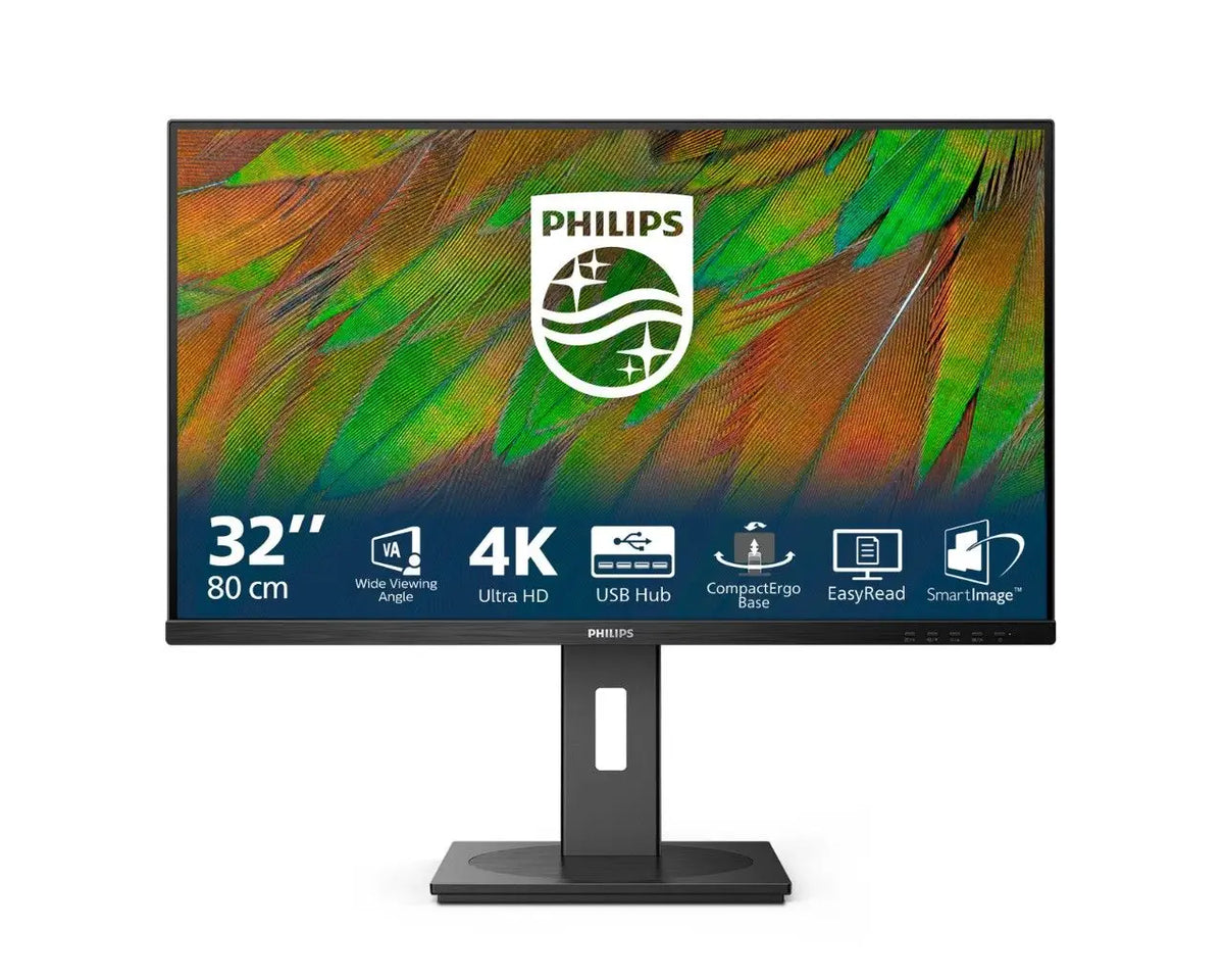 Monitor Philips 32B1N3800 32″ 4K UHD IPS  (zvočniki, HDMI/DP, USB hub, pivot) – nov