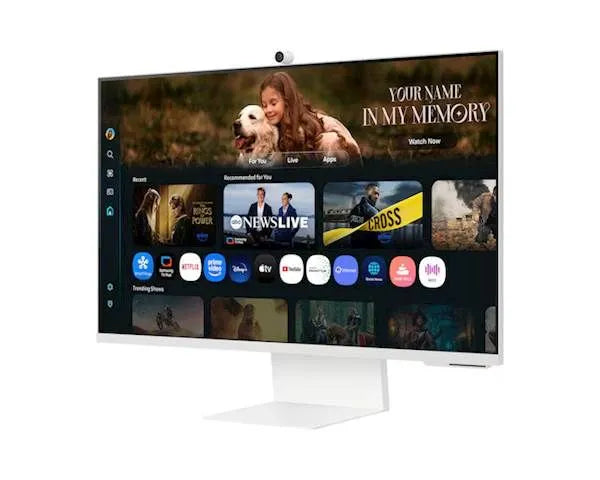 Monitor Samsung Smart M8 S32FM801UU 32″ 4K UHD VA monitor (USB-C, WiFi, Bluetooth, zvočniki) – Smart TV, nov
