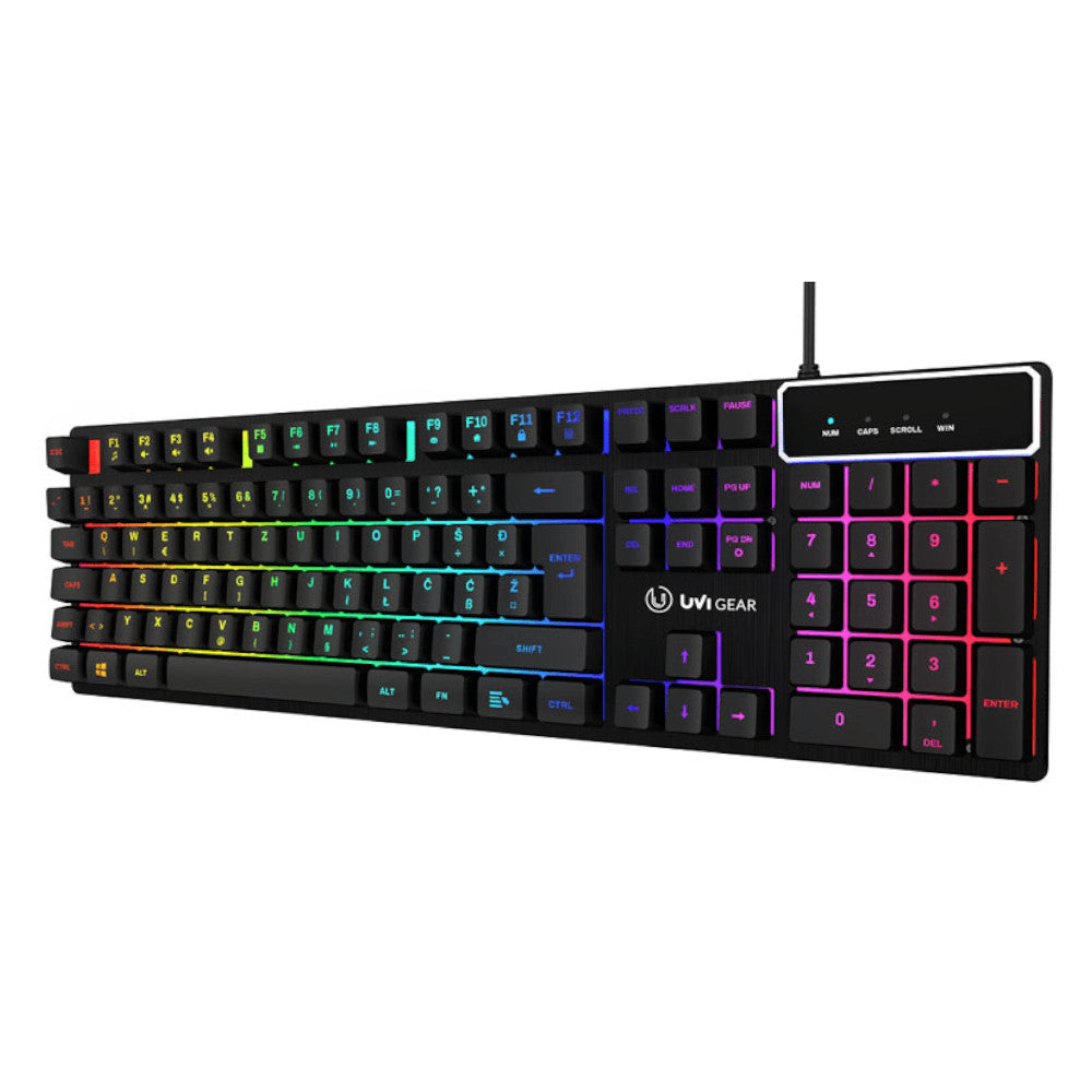 Tipkovnica UVI GREED, Mem-chanical Switch, RGB, USB, SLO