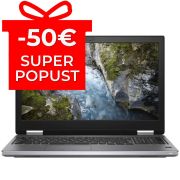 Mobilna Delovna postaja Dell Precision 7540, Intel Core i9 9880H, 2,3 Ghz, 32GB RAM DDR4, 512GB SSD, 15.6" FHD, Quadro T2000 4GB, Cam, Windows