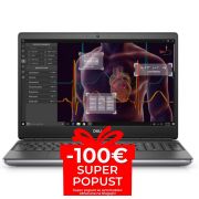 Mobilna Delovna postaja Dell Precision 7550, Intel Core i7-10875H, 2.3GHz, 32GB DDR4, 512GB SSD, 15.6" FHD, Quadro T2000 4GB, Cam, Windows