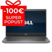 Mobilna delovna postaja Dell Precision 7560, Intel Core i9 11950H, 2.6GHz, 32 GB RAM DDR4, 512 GB SSD, 15.6" FHD, NVIDIA RTX A4000 8GB, Cam, Windows
