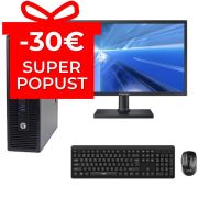 Komplet HP EliteDesk 800 G2 SFF, Intel Core i5 6500, 3.2GHz, 8GB RAM, 128GB SSD, 320GB HDD, Intel HD, Windows