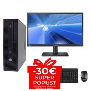 Komplet HP EliteDesk 800 G2 SFF, Intel Core i5 6500, 3.2GHz, 8GB RAM, 128GB SSD, 320GB HDD, Intel HD, Windows