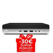 Računalnik HP EliteDesk 800 G3 DM, Intel Core i5-7500T, 2.7 GHz, 8 GB DDR4, 256 GB SSD, Intel HD 630, Windows