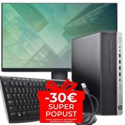 Komplet HP EliteDesk 800 G3 SFF, Intel Core i5-6500, 3.2Ghz, 8GB RAM DDR4, 256GB SSD, Intel HD 630, Windows