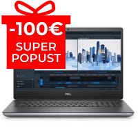 Mobilna Delovna postaja Dell Precision 7750, Intel Core i7 10850H, 2.4GHz, 32 GB RAM DDR4, 512 GB SSD, 17.3" FHD, NVIDIA RTX 3000 6GB, Cam, Windows