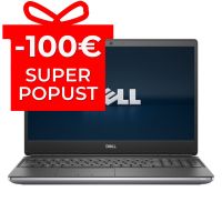 Mobilna delovna postaja Dell Precision 7560, Intel Core i9 11950H, 2.6GHz, 32 GB RAM DDR4, 512 GB SSD, 15.6" FHD, NVIDIA RTX A4000 8GB, Cam, Windows