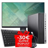 Komplet HP EliteDesk 800 G5 SFF, Intel Core i5 9500, 3.0Ghz, 8 GB RAM, 256 GB SSD, Intel HD, Windows