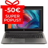 Mobilna delovna postaja HP Zbook 15 G6, i7-9850H, 2.6GHz, 16 GB RAM DDR4, 512 GB SSD, 15.6″ FHD, NVIDIA Quadro T2000 Max-Q 4GB, Cam, Windows