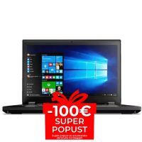 Mobilna delovna postaja Lenovo ThinkPad P50, Intel Core i7-6820HQ, 2.7GHz, 16 GB DDR4, 512GB SSD, 15.6″ FHD, NVIDIA Quadro M2000M 4GB, Cam, Windows