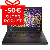 Mobilna Delovna postaja Lenovo ThinkPad P53, Intel Core i7-9850H, 2.6GHz, 32 GB RAM DDR4, 512GB SSD, 15.6″ FHD, NVIDIA Quadro T1000 4GB, Cam, Windows