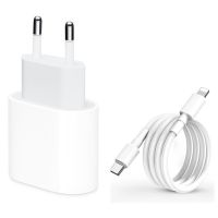 Adapter 18W USB-C Power + Kabel Lightning to USB-C ali USB-C to USB-C